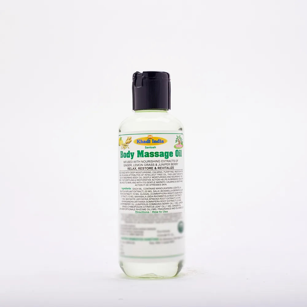 Ayurvedic Body Massage Oil (With Ginger, Lemon Grass, Juniper Berry)