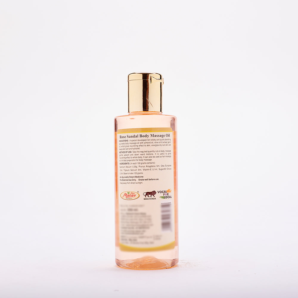 Ayurvedic Rose Sandal Body Massage Oil
