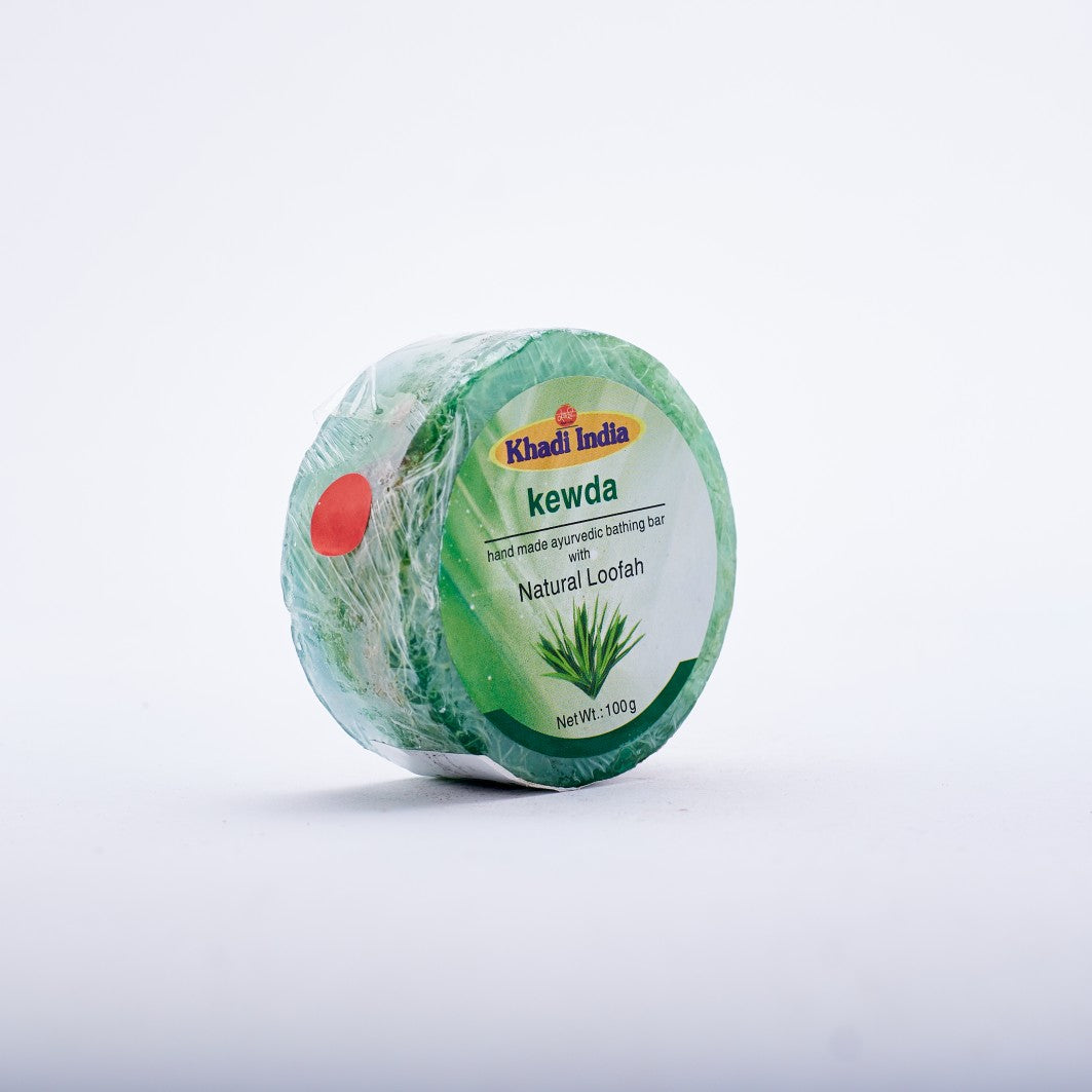 Ayurvedic Kewda Herbal Bathing Bar With Loofah