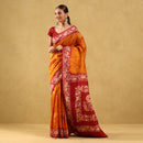 Khadi Printed Saree (All over) Batik Fancy Design