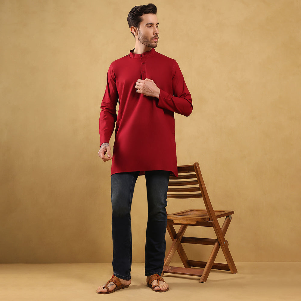 Khadi Men’s Cotton Short Kurta