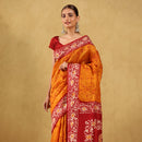 Khadi Printed Saree (All over) Batik Fancy Design