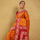 Khadi Printed Saree (All over) Batik Fancy Design