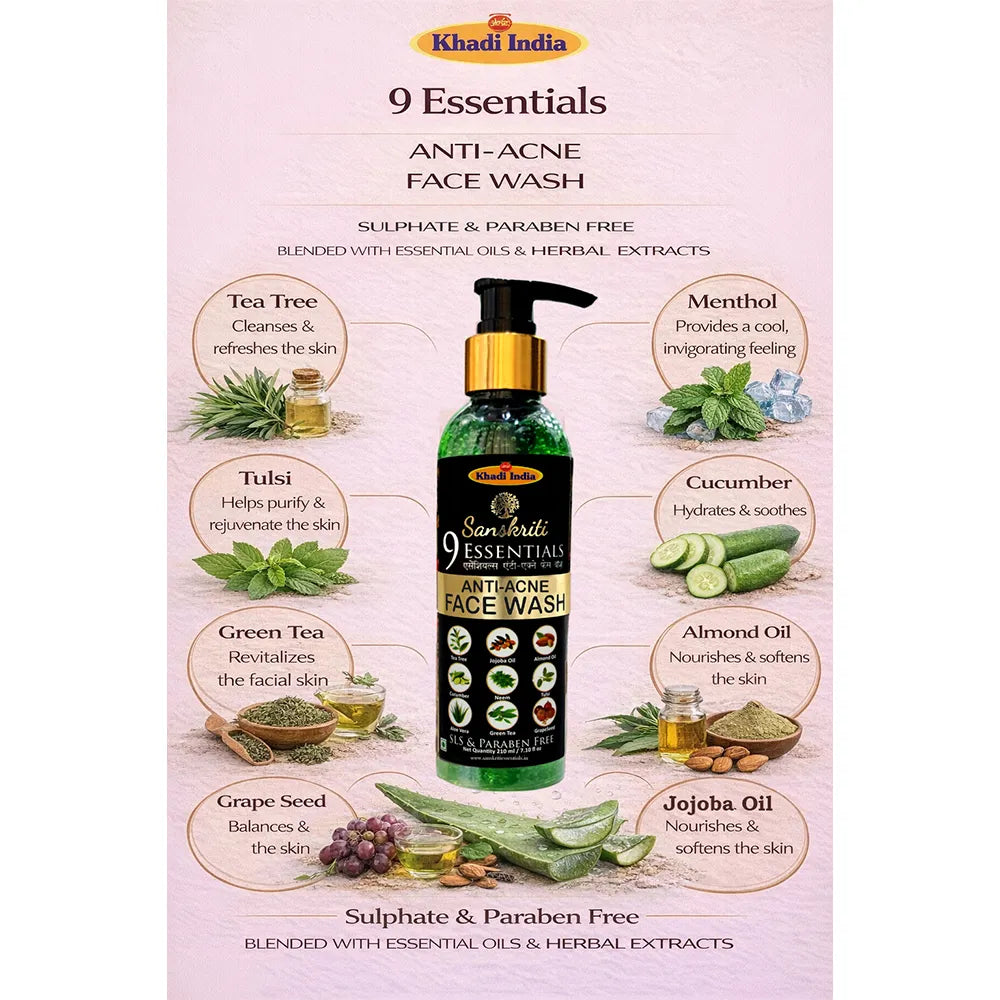 9 Essentials Anti-Acne Face Wash