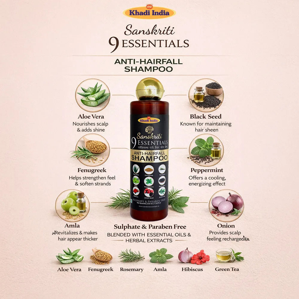 9 Essentials Anti Hair-fall Shampoo