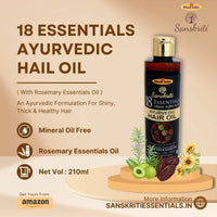 18 Essentials Ayuvedic Hair Oil
