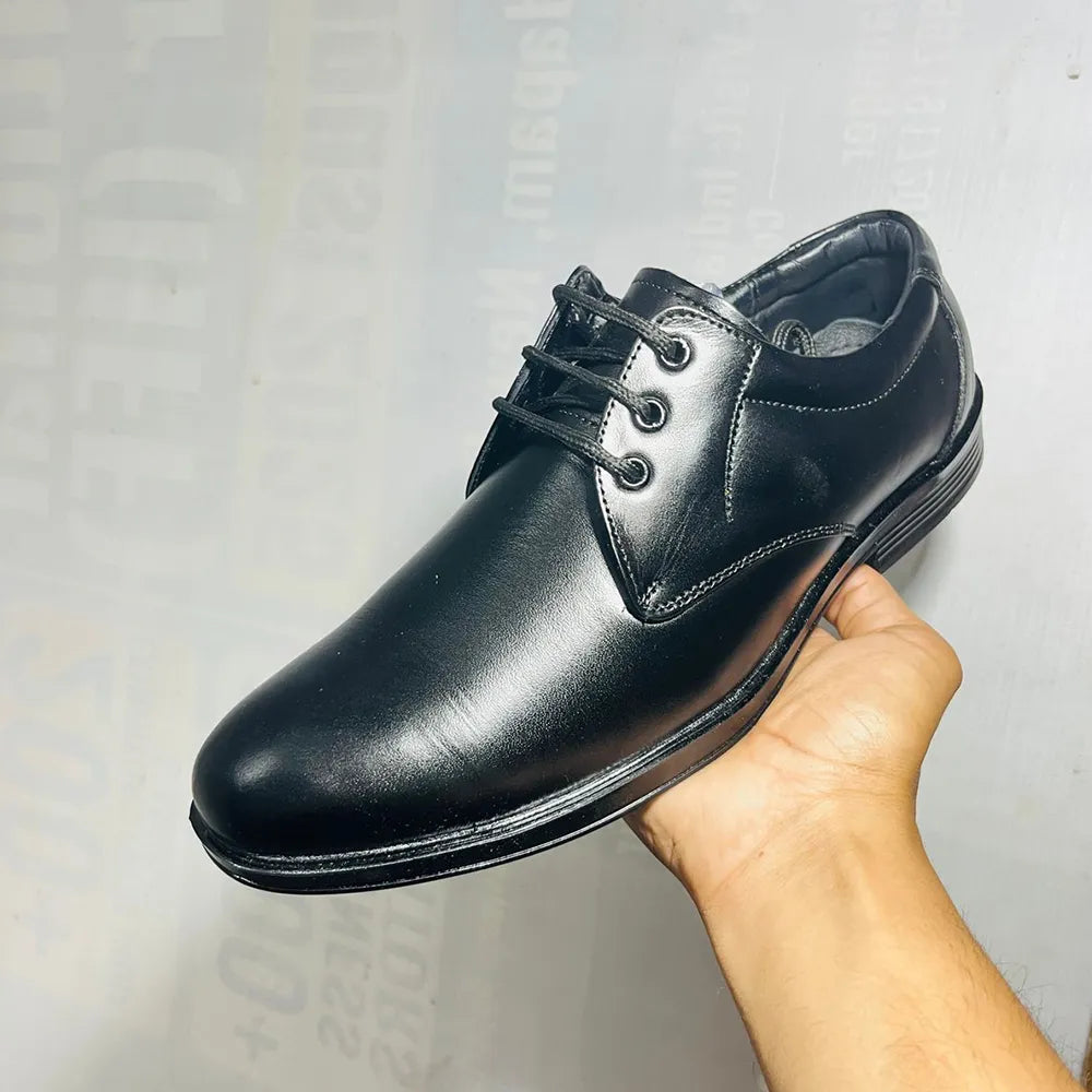 Men's Black Genuine Leather Oxford Formal Shoes