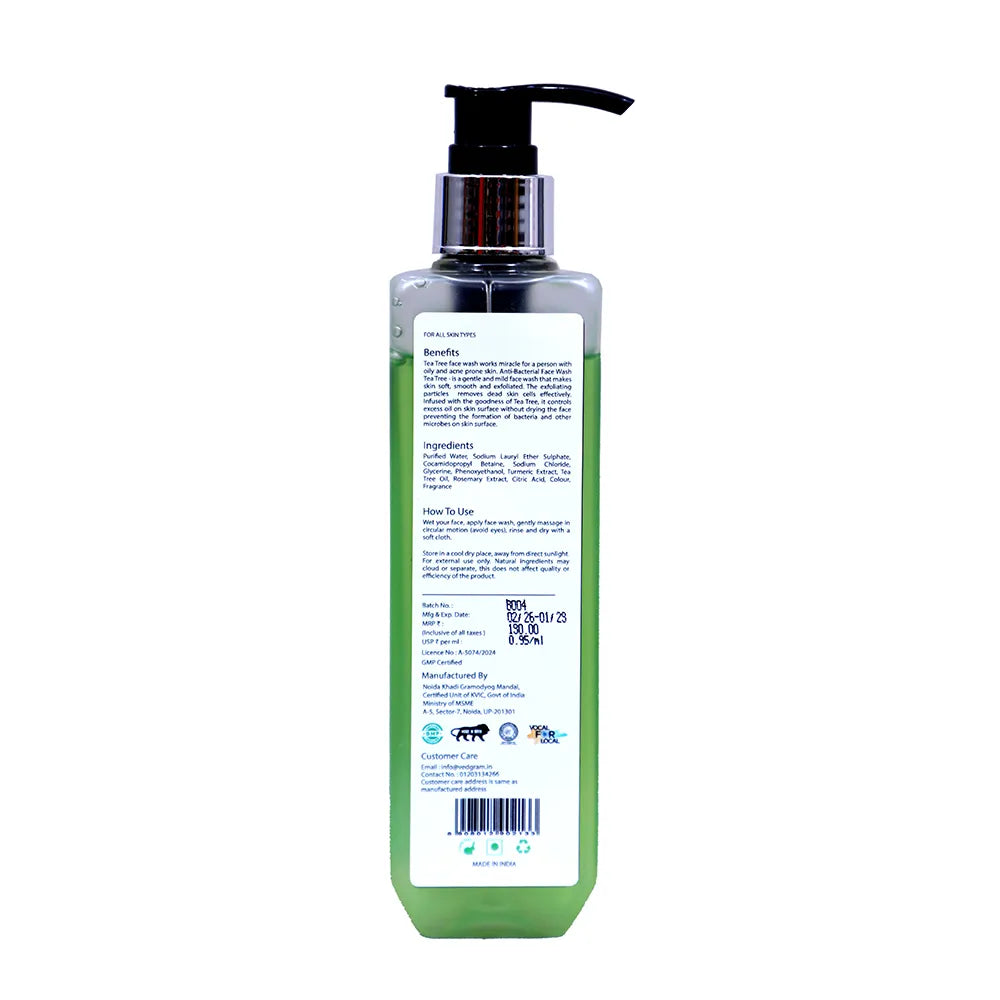 Face Wash Tea Tree Anti Bacterial