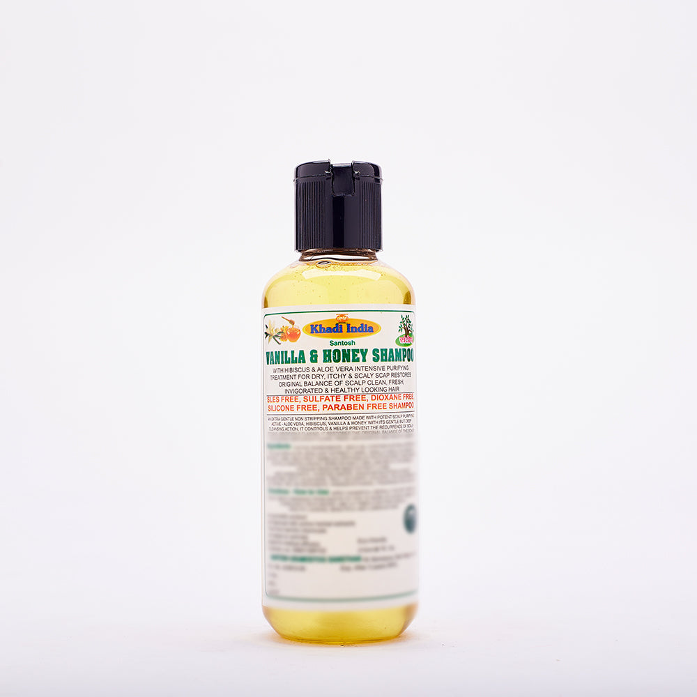 Ayurvedic Vanilla & Honey Shampoo (Sls Free, Sulfate, Dioxane, Silicone, Paraben Free)
