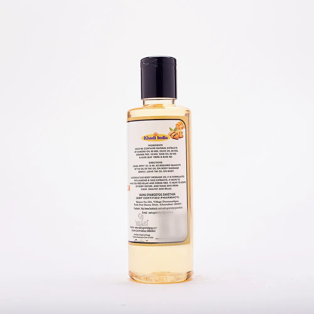 Ayurvedic Almond Tulsi Body Massage Oil
