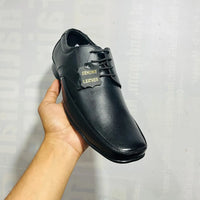 Men's Black Genuine Leather Derby Shoes