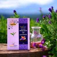 Lavender Fine Green Tea Leaves
