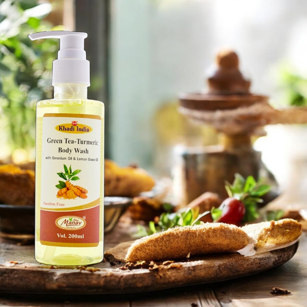 Ayurvedic Herbal Green Tea - Turmeric Body Wash