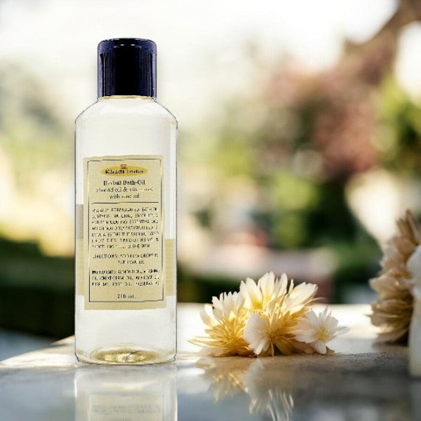 Herbal Bath Oil Almond Oil & Vitamin-E With Rose Oil