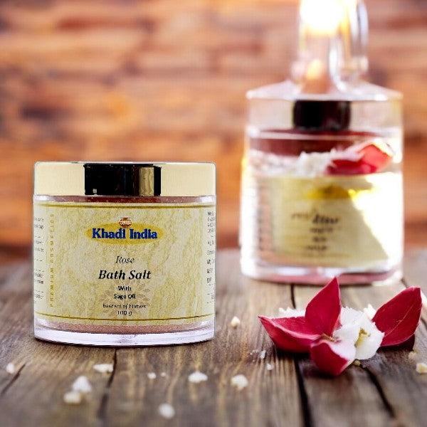 Rose Bath Salt With Sage Oil