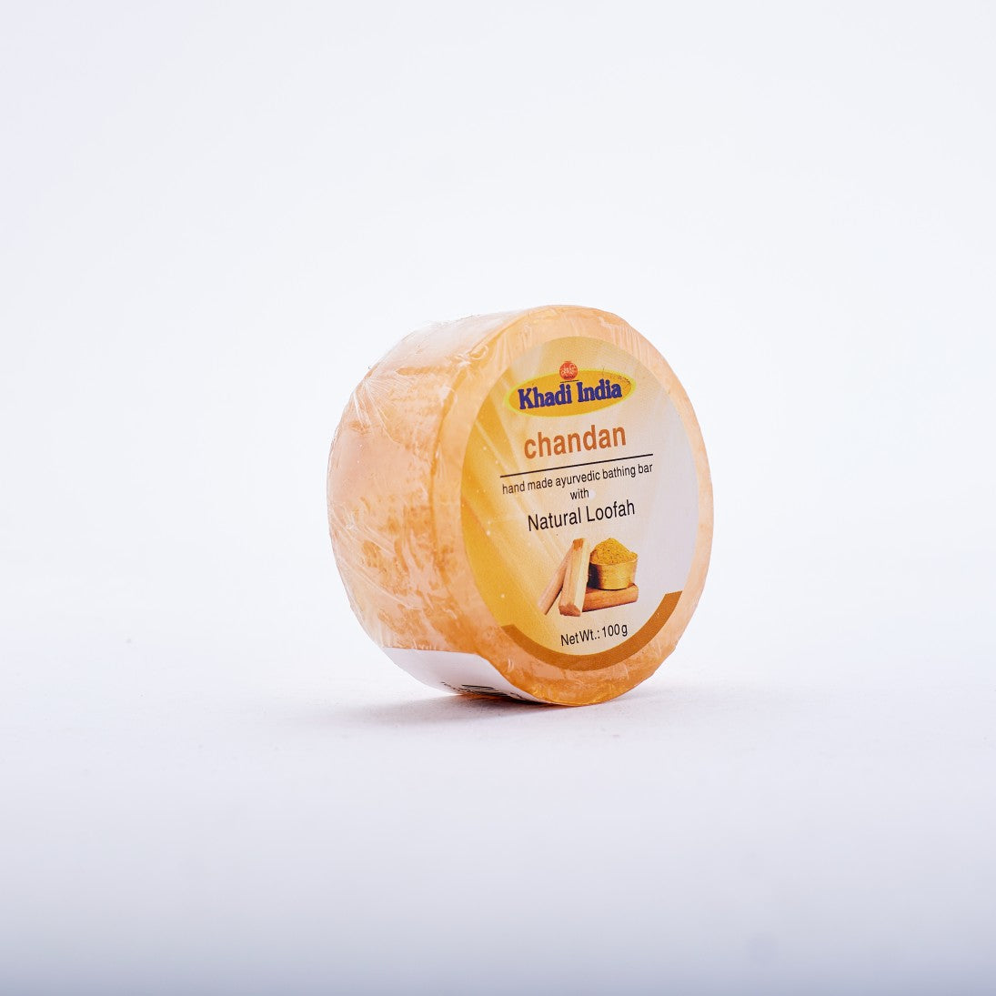 Herbal Chandan Bathing Bar With Loofah