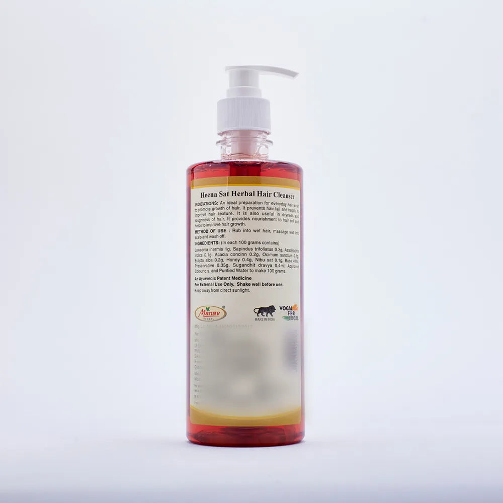 Ayurvedic Heena Sat Hair Cleanser(Pump Packing)