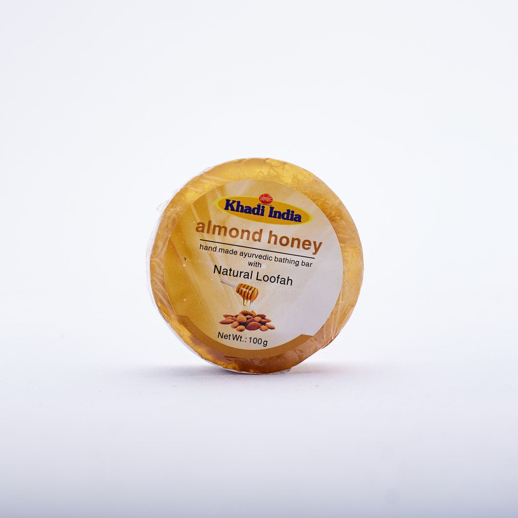 Herbal Almond Honey Bathing Bar With Loofah