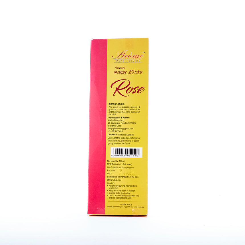 Khadi Rose Incense Sticks