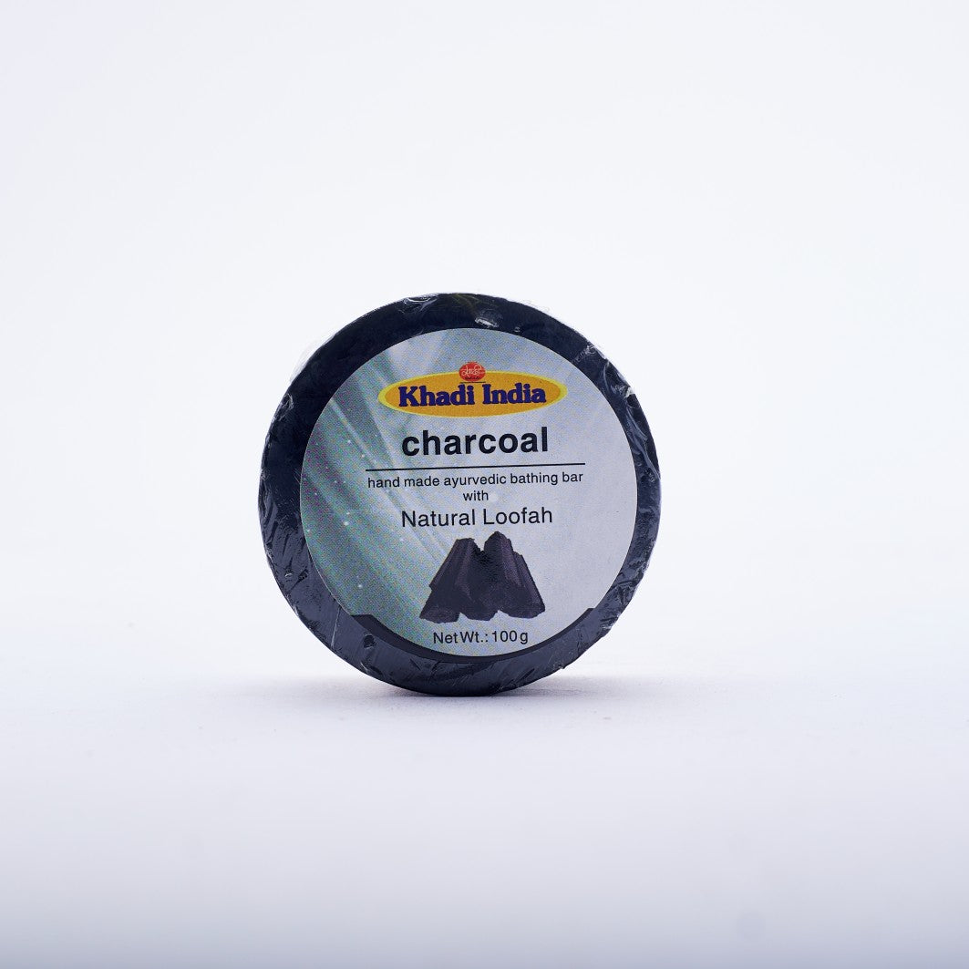 Herbal Charcoal Bathing Bar With Loofah