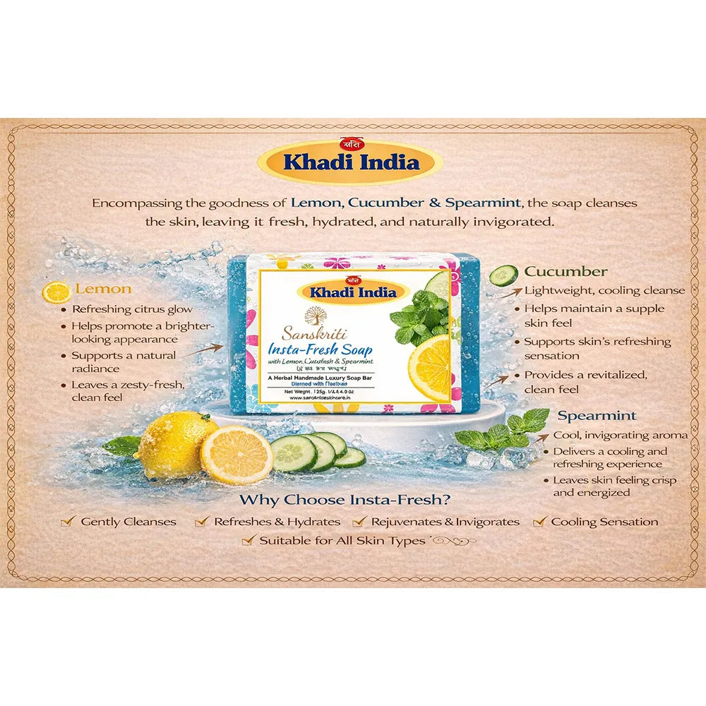 Insta-Fresh Soap With Lemon Spearmint & Cucumber