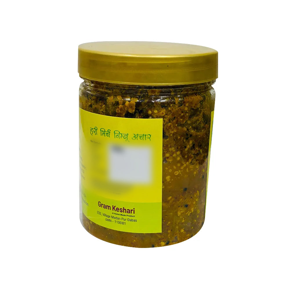 Greenchilli & Lemon Pickle