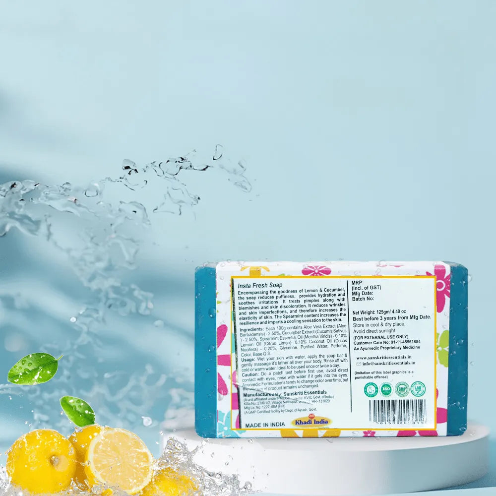 Insta-Fresh Soap With Lemon Spearmint & Cucumber