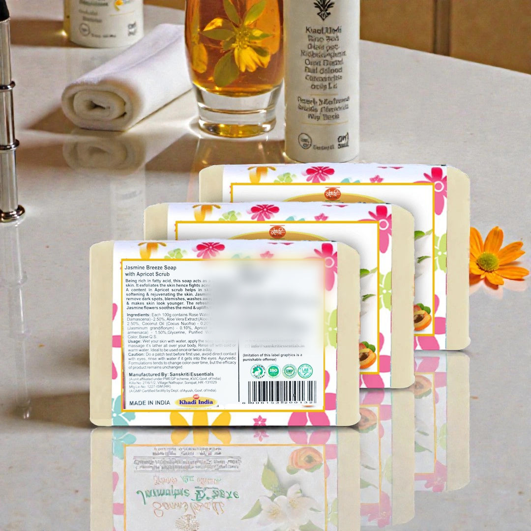 Jasmine Breeze Soap with Scrub