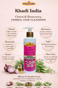 Onion Seed & Rosemary Herbal Hair Cleanser