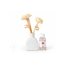 Rose Fragrance Reed Diffuser Gift Set with Ceramic Vase & Decorative Flowers