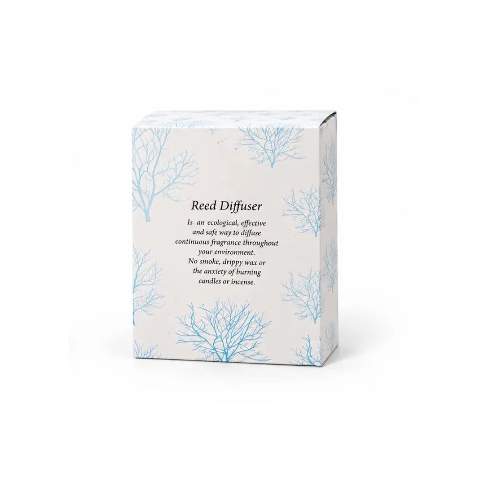 Rose Fragrance Reed Diffuser Gift Set with Ceramic Vase & Decorative Flowers